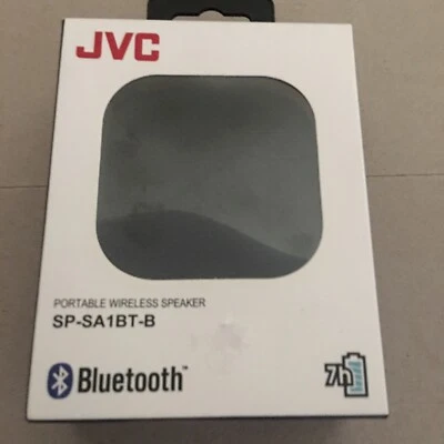 JVC Portable Wireless Bluetooth Speaker SP-SA2BT-B Black 7hr Playtime NEW IN BOX - Image 1 of 2