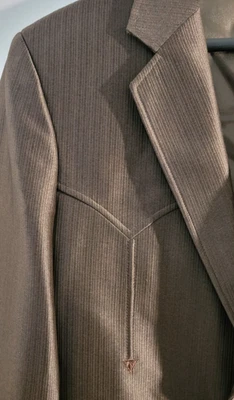 Blazer Para Hombres NUEVO STOCK ANTIGUO Vintage Circle S Ranch Western Wear Marrón Nuevo con Etiquetas 40L Med Foto 1 de 4