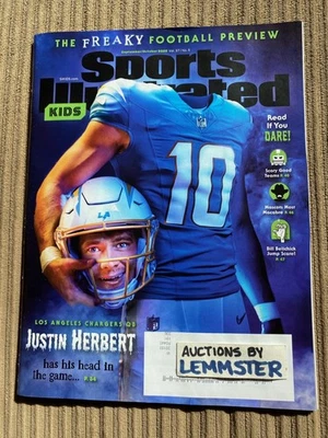 Sports Illustrated for Kids September/October 2025 Justin Herbert Jayden Daniels - Imagem 1 de 4