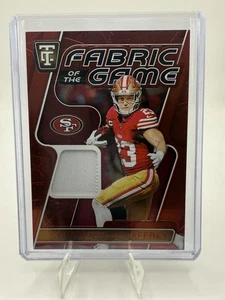 Parche Christian McCaffrey 2024 Panini tela del juego totalmente certificado/99 - Imagen 1 de 2