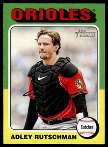 2024 Topps Heritage Adley Rutschman #188 Baltimore Orioles Baseball Card - Picture 1 of 2