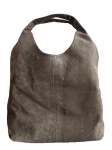 Worth New York braune Wildleder Nubukleder Tasche Hobo lässig Schultertasche Handtasche - Bild 1 von 20