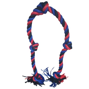 Dog Rope Toys 5 Knots Tough Rope Chew Toy Aggressive Chewers Durable L XL 147cm - Picture 1 of 10