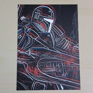 Star Wars The Madalorian Art Print Nate Johnson ComicTom101 MMC October 2022 NM - Picture 1 of 4