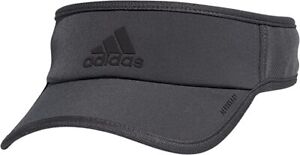 adidas Men's Superlite Adizero Visor Carbon Gray Black Cap Hat Gym Running Golf