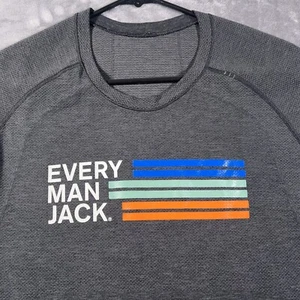 Lululemon Camicia Uomo Grande Nera Metal Vent Tech Manica Corta Live in Practice - Foto 1 di 9