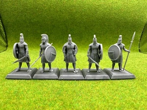 Ancient Greek Warriors Spartan Soldiers Miniatures 28mm Wargame 3D Print - Picture 1 of 4