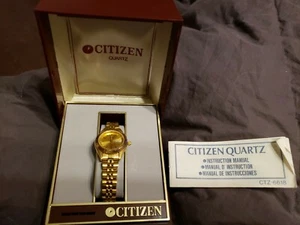 NUEVO Reloj de Cuarzo Citizen CTZ-6618 con fecha en caja con instrucciones para mujer - Imagen 1 de 7