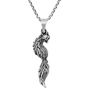 Collar colgante de plata de ley .925 cola de zorro místico - Imagen 1 de 6