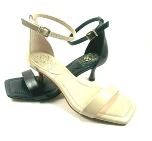 Vince Camuto Vinkely Leather Low Heel Ankle Strap Dress Sandal Choose Sz/Color - Picture 1 of 16