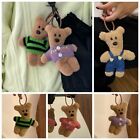 PP Cotton Crooked Neck Bear Keychains Plush Teddy Bear Keychain  Children Toys