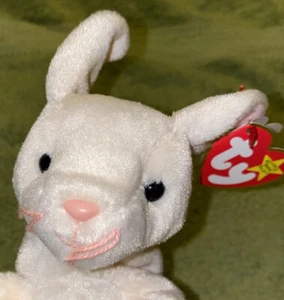 TY Beanie Baby - NIBBLER The Rabbit- (Original, 1998) - Picture 1 of 11