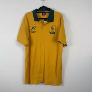Rugby World Cup Wallabies Travel France polo short sleeves 2023 Shirt Size 2XL - Picture 1 of 8