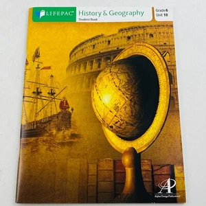 LifePac Grade 6 History & Geography Unit 10 Paperback Alpha Omega 2014 Printing - Picture 1 of 3