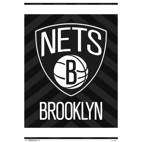 Brooklyn Nets Logo Wall Poster 22.375" x 34" Cover