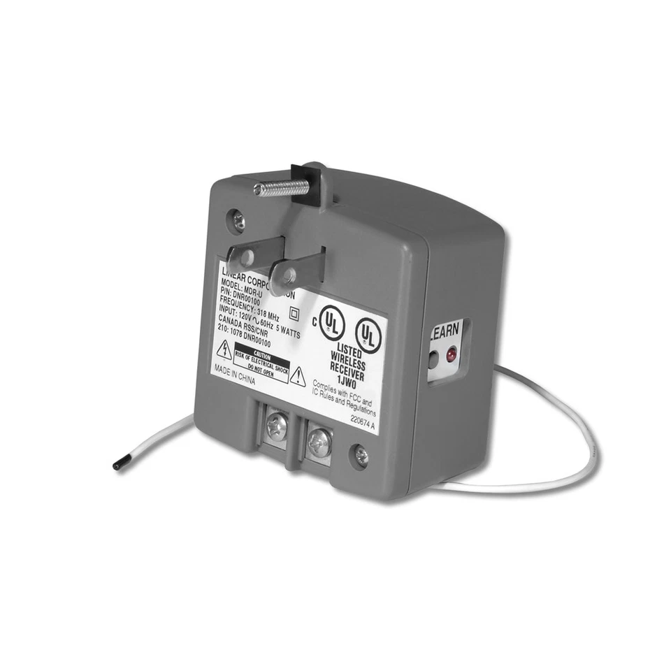 Megacódigo lineal DNR00100 / MDR-U 110V AC 318MHz SIN 1 canal receptor enchufable Foto 1 de 1