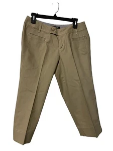 Eddie Bauer Women’s Khaki Vashon Fit Cropped Pants Size 6 Petites - Picture 1 of 4