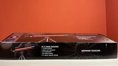 Tasco Beginner Telescope Microscope Specialty Combo Kit 49T 50x50mm 15" Tripod - Image 1 of 4