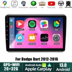 32GB Android 13 For Dodge Dart 2012-2016 Car Radio Wifi Stereo GPS Navi Carplay - Picture 1 of 16