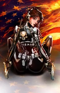 White Widow #8 PUNISHER Cvr D METAL Jamie Tyndall #2 - Picture 1 of 1