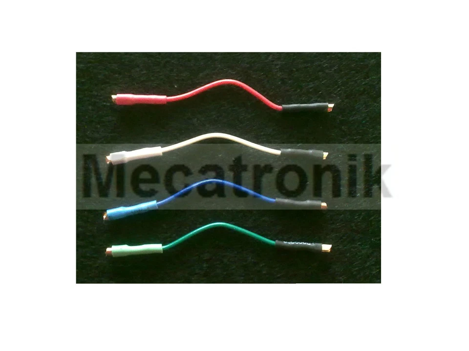 4 fils de raccordement cellule porte tete lecture platine vinyle tourne disque - Photo 1/1