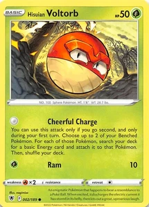 Hisuian Voltorb 002/189 SWSH10 Astral Radiance Pokemon 008329 - Picture 1 of 2