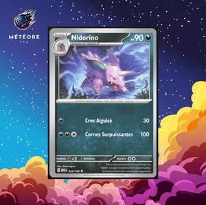Carte Pokemon Nidorino 033/165 151 Écarlate & Violet Français - Picture 1 of 2