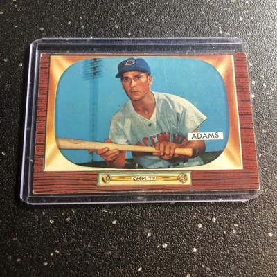 1955 Bowman - Bobby Adams #118 MLB Cincinnati Reds Third Base - Image 1 of 2