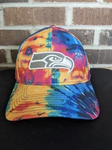 Seattle Seahawks New Era NFL Crucial Catch 39Thirty Flex Sz M/L Tie Dye Hat NWOT - Picture 1 of 10