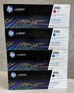 4 PK HP Genuine 410X HY Toner CCMK OEM Original CF410X CF411X CF413X OEM M452 - Picture 1 of 4