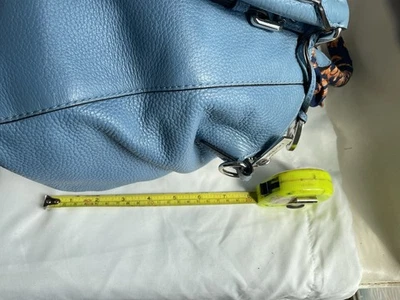 Michael KORS BLUE CROSSBODY/TOTEBAG WITH SILVER ACCENTS - Image 1 of 4