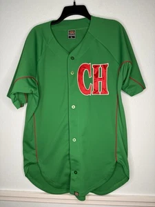 Easton Baseball Jersey Size Large Mens Green Vintage Y2K CH St Patrick’s Day - Picture 1 of 5