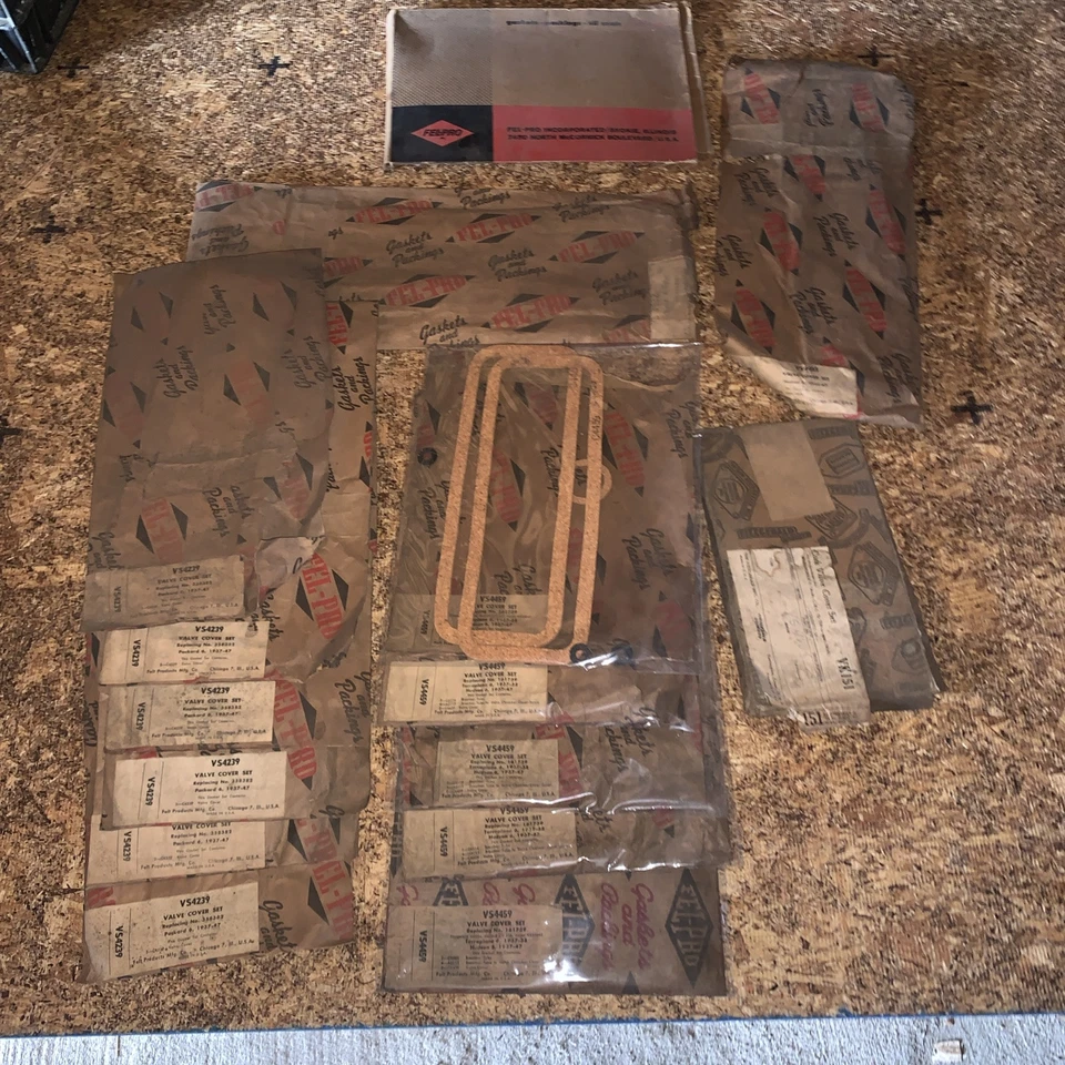 Juegos de juntas vintage Packard 6, Hudson 6, Terraplane 6NOS Foto 1 de 4