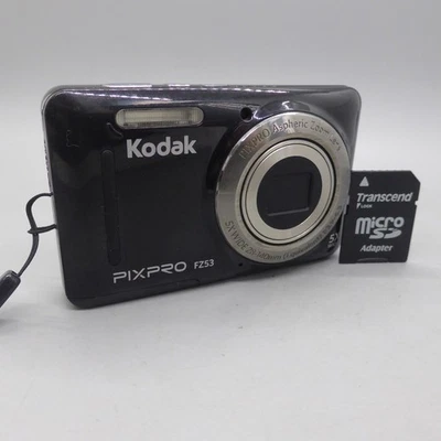 Kodak Digital Camera PixPro FZ53 16.1MP Black Tested With Battery and SD Card - Image 1 of 4