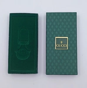 Gucci Portachiavi Scatola Vintage Verde Ottime Condizioni - Picture 1 of 8