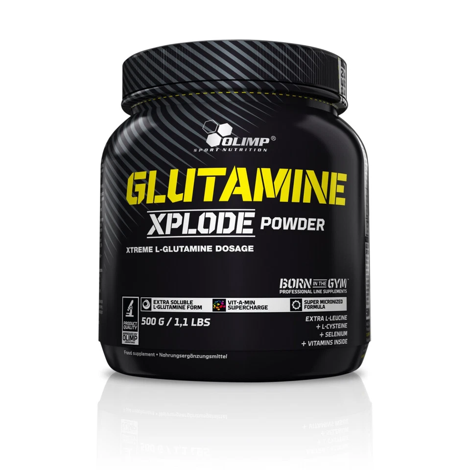 59,80 EUR / KG Glutamine Xplode - 500g Dose (Olimp) - Bild 1 von 1