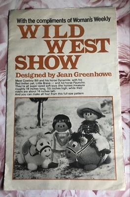 Lovely Vintage Woman’s Weekly Jean Greenhowe’s Wild West Show Pattern Booklet - Image 1 of 4