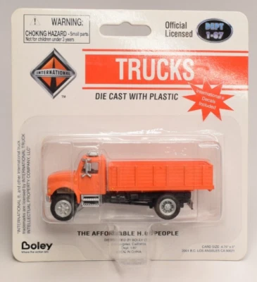 BOLEY HO Scale Vehicle International Stake Body Truck Orange 1:87 Item 4034 - 99 - Image 1 of 2
