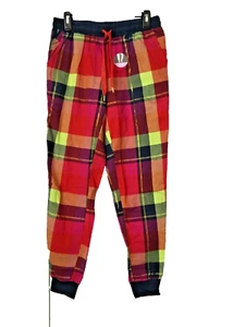 SECRET TREASURES SLEEPWEAR Multicolor Plaid Soft Flannel JOGGER PANTS SZ M - Picture 1 of 7