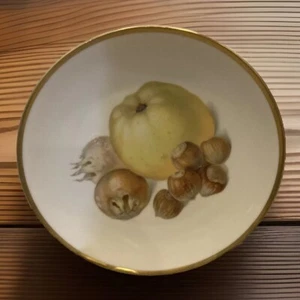 DEC0RATIVE  PLATE  Apfel Mispel  Haselnisse BAVARIA GERMANY 3206 54 - Picture 1 of 3