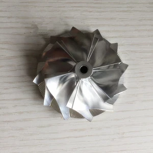 TD04HL 20G 52.56/68.00mm 6+6 blades 49189-X performance Billet compressor wheel - Picture 1 of 4