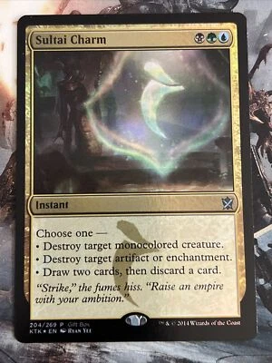 1x Foil Sultai Charm (204) Khans of Tarkir Gift Box Promo LP MTG Magic x1 MKE - Image 1 of 2