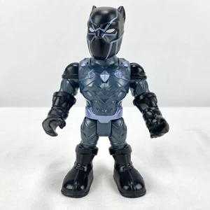 2018 Marvel Playskool Heroes Black Panther Action Figure 5" Tall Avengers - Picture 1 of 9