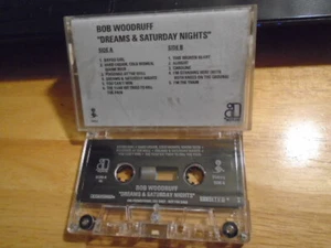 RARE PROMO Bob Woodruff CASSETTE TAPE Dreams & Saturday Nights EMMYLOU HARRIS ! - Picture 1 of 2