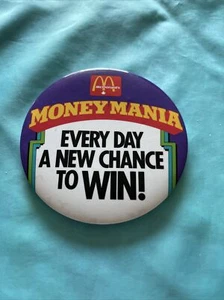 McDonald Money ManiA Pin Back Button MD1-9 - Bild 1 von 3