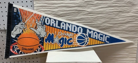 VINTAGE 1990s Orlando Magic Full Size WinCraft Pennant  NBA Cover