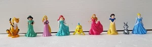 DISNEY PRINCESS FIGURES flounder RAPUNZEL aurora ARIEL jasmine BUNDLE rajah - Picture 1 of 13