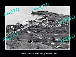 ANTIGUA FOTO HISTÓRICA 8x6 DE CISNE TASMANIA VISTA AÉREA DE LA CIUDAD c1960 - Imagen 1 de 1