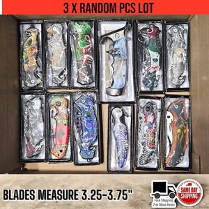 Liquidation Knife Lot Wholesale. 3 x Random Pcs. High Quality Assist Knives New - Picture 1 of 4