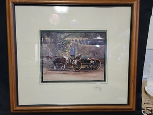 Native American Merlin Little Thunder " Stole Em' All" Print Signed/#'rd - Picture 1 of 12